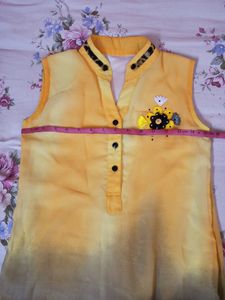 Yellow Straight Dress