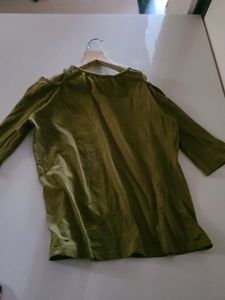 Olive Off Shoulder Top