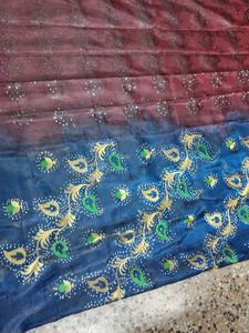 Blue Silk Saree