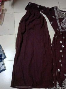 Beautiful Naira Cut Kurta With Pant And Duppata