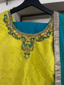 Lemon Yellow Kurti With Dupatta