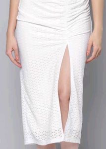 White Crochet Skirt