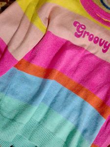 Groovy Striped  beutiful sweater colour