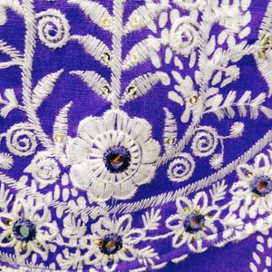 Round Neck Embroidery Work Kurta Set
