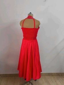Red Embellished Gown