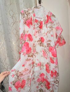 Floral Print Aesthetic gown