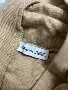 Casual Beige Drawstring Pants