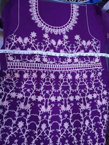 Beautiful Net Semi Stitched Gown With Dupatta