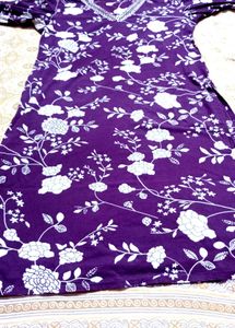 Pure Cotton Kurti Set With New Sare