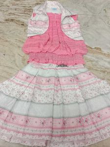 3-4yr Baby Girl 3 Piece Skirts,Top And Jacket Set