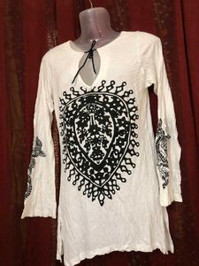 Earthbound White Printed Top