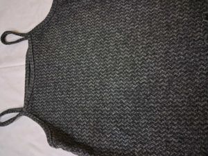 Gray Ribbed Cami Top