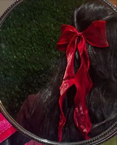 Red Velvet Hair Bow