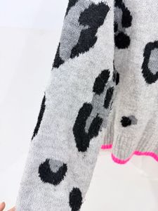 Leopard Print Pullover Sweater