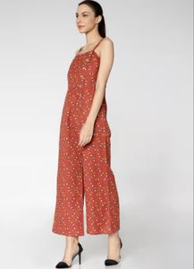 Brown Printed Jumpsuit (Women&#39;s)