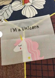 Unicorn Stationary Pouch 🦄💗🍓