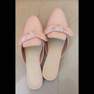 Pink Bow Flats
