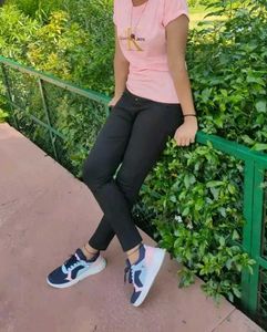 Stylish Navy &amp; Pink Sneakers