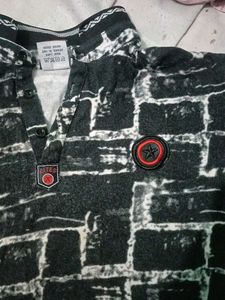 For Kids Patterned Short Sleeve Shirt