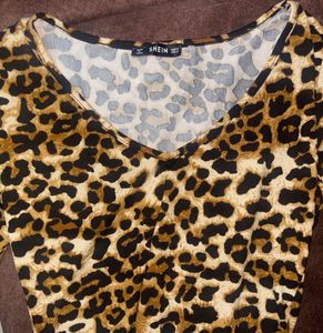 Shein Animal Print Top