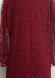 Two Maroon Dresses