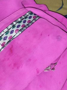 PINK SAREE WITH BLOUSE