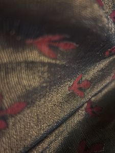 Metallic Leaf Print Fabric