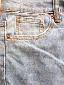 Topten Women&#39;s Sky Blue Slim Straight Cut Denim