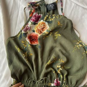 Beachy floral playsuit