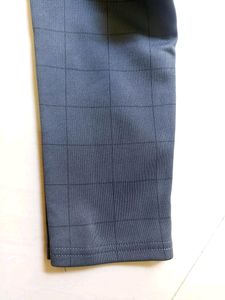 Grey Chex Design Jeggings