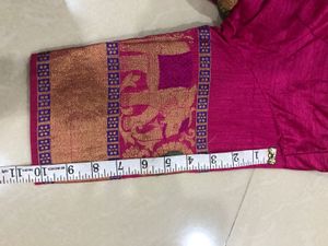 Yellow Saree With Blouse 5.5 Meter