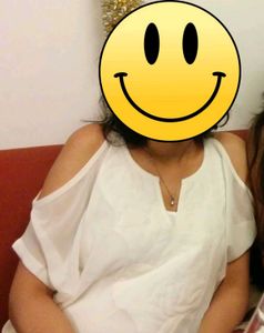 Offwhite Cold Shoulder Blouse
