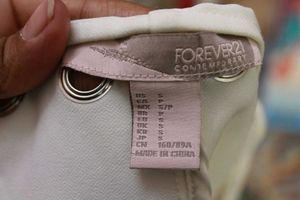 Forever 21 White Embellished Tank Top
