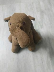 Vintage Brown Plush Bunny