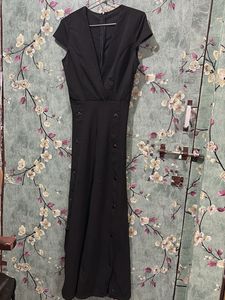 Elegant Black Midi Dress