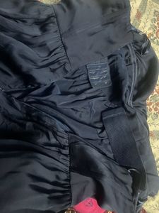 Navy Blue Strapless Dress