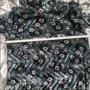 Floral Velvet tunic top
