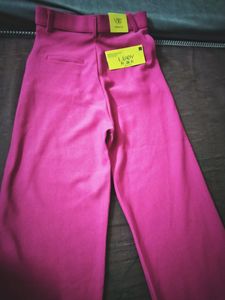 Dark Pink Colour Cotrise Pant