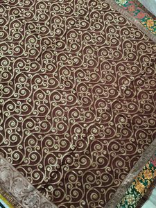 Multi Georgette Saree Double design Work