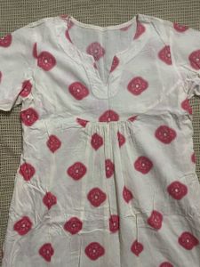Pleated Straight Kurta