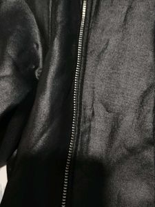 White Top &amp; Faux Leather Jacket Combo Kids