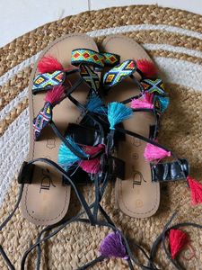 Tessel And Pom Gladiator Sandles