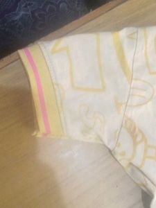 Gold Colour Unisex T-shirt withMustard Color desig