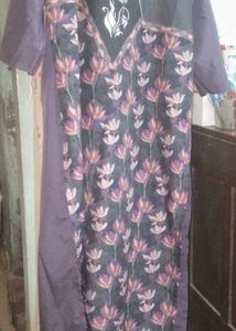 Floral Digital Print Kurti Crepe New