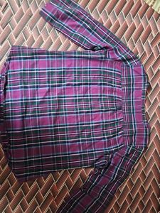 Plaid Long Sleeve Top