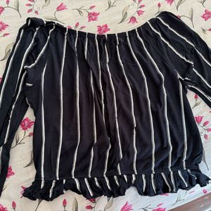 Striped Off-Shoulder Top