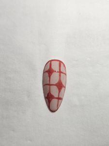 Gel Press-on Nails With 3d Charm And Cat Eye Nail