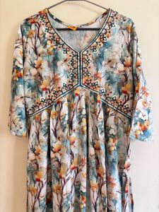 Floral Print Kurta Set