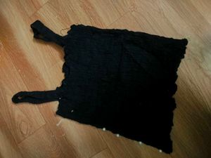 Black Pearl Embellished Tank Top