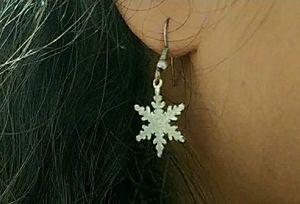 Snowflake Dangle Earrings